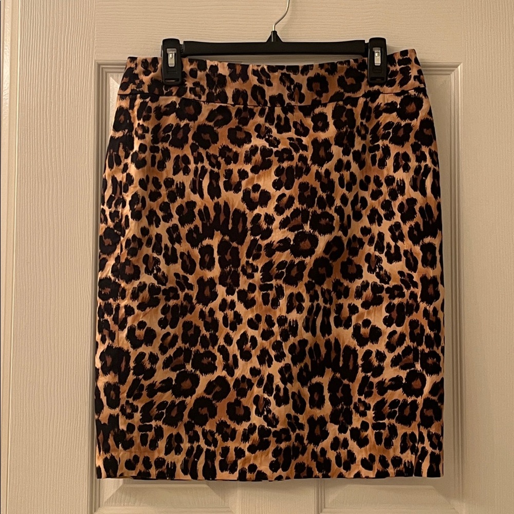 Charter Club Leopard Print Skirt - Brown and Black